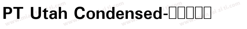 PT Utah Condensed字体转换